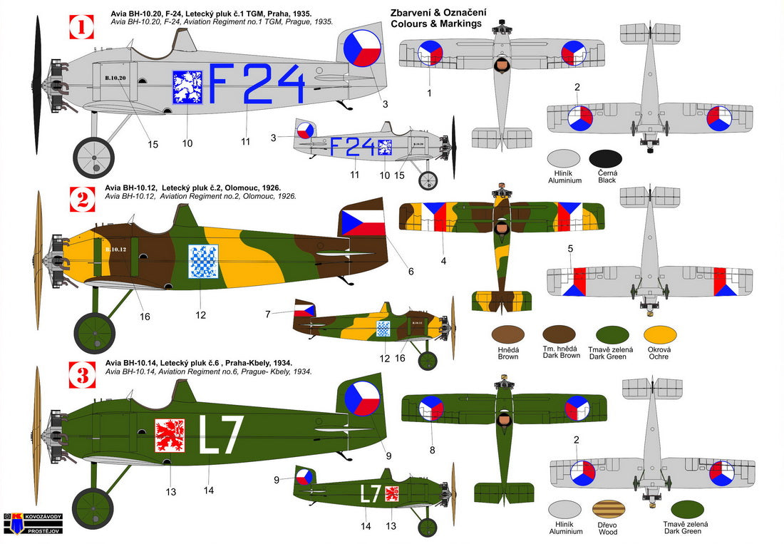 Kovozavody Prostejov KPM72422 1:72 Avia B-10 'Military' new mould