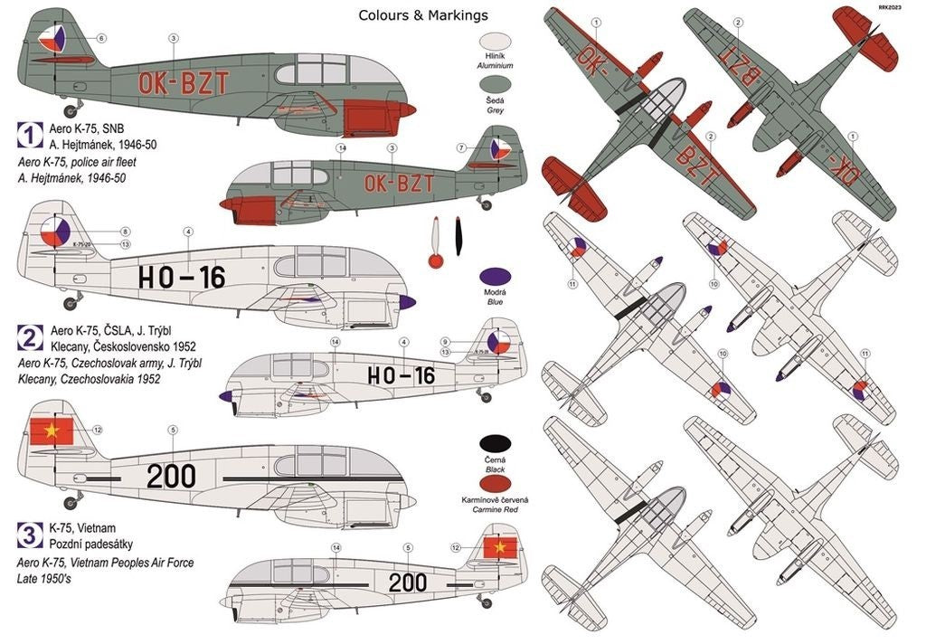 Kovozavody Prostejov KPM72429 1:72 Aero K-75 "Military"