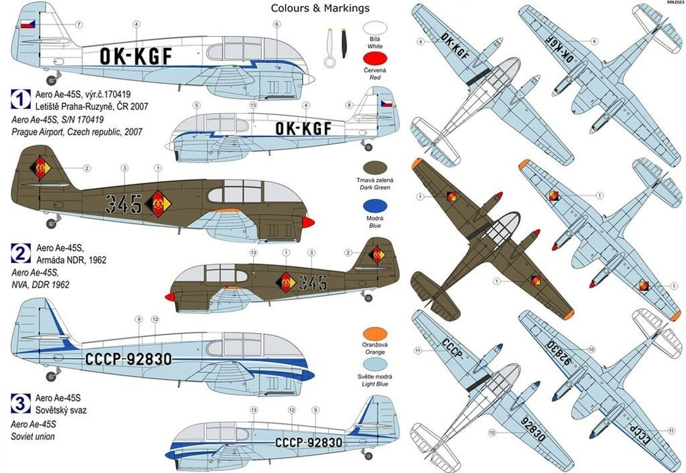Kovozavody Prostejov KPM72432 1:72 Aero Ae-45S Super Aero Pt.II