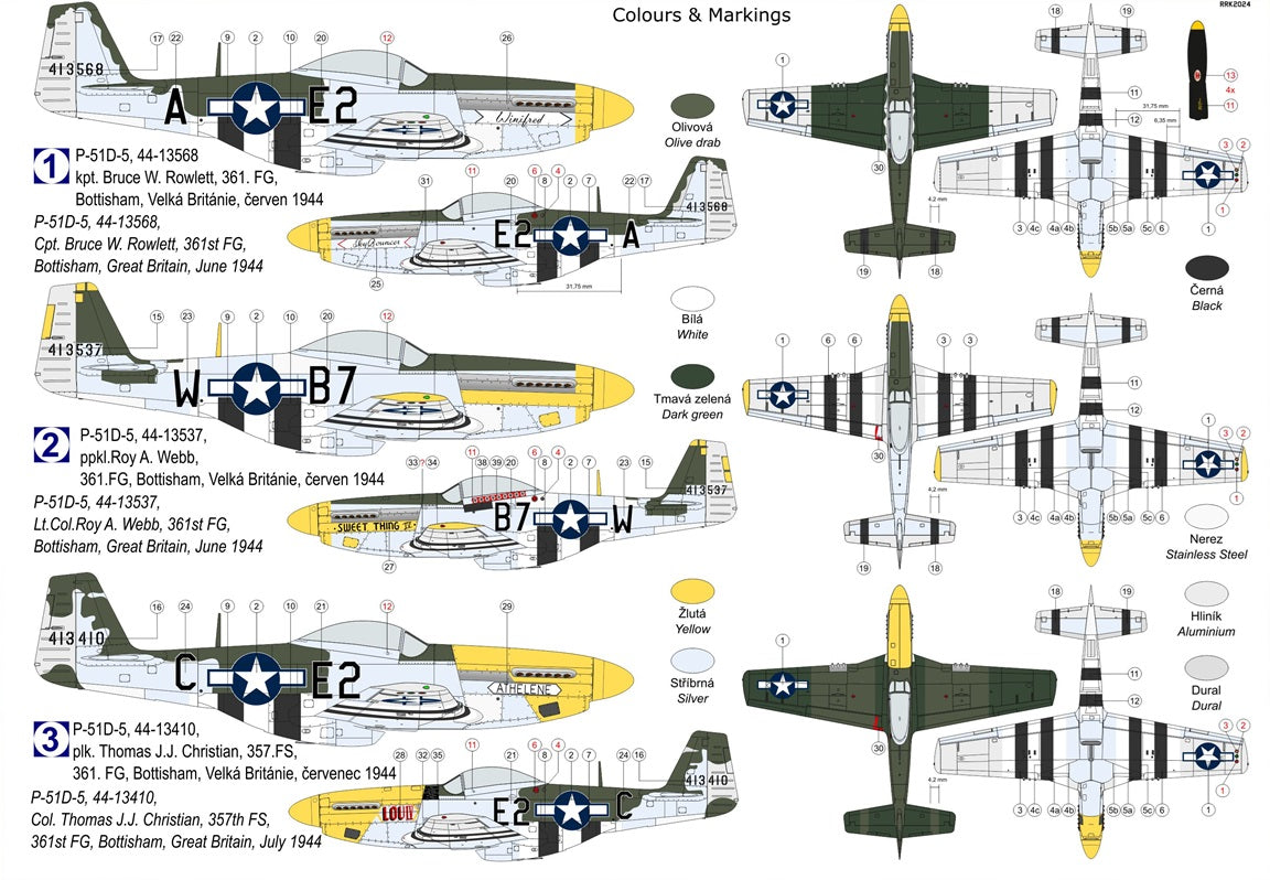 KP KPM72442 North-American P-51D-5 Mustang 361st FG 1:72