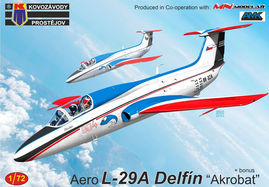Kovozavody Prostejov KPM72466 1:72 Aero L-29 Delfin ex-Avant Garde, new decals