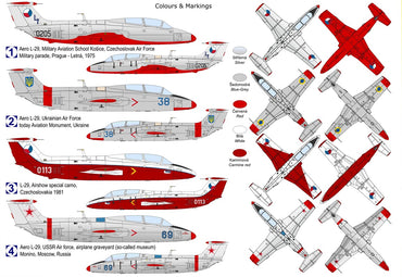 KP KPM72467 Aero L-29 Delfin CzAF/Slovak AF New Decals 1:72