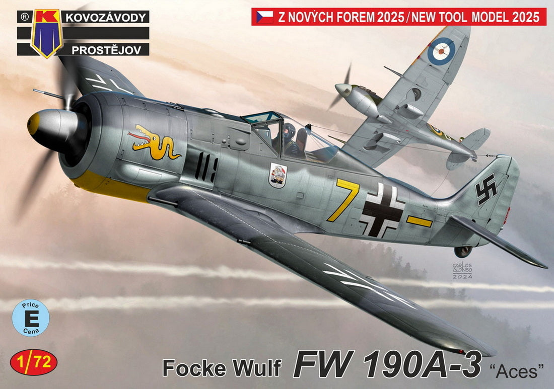 Kovozavody Prostejov KPM72491 1:72 Focke-Wulf Fw-190A-3 'Aces' new mould
