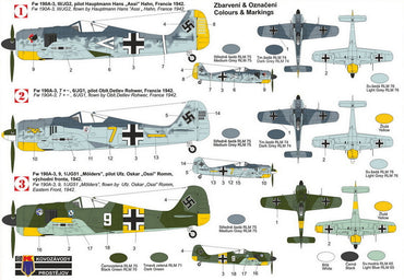 Kovozavody Prostejov KPM72491 1:72 Focke-Wulf Fw-190A-3 'Aces' new mould