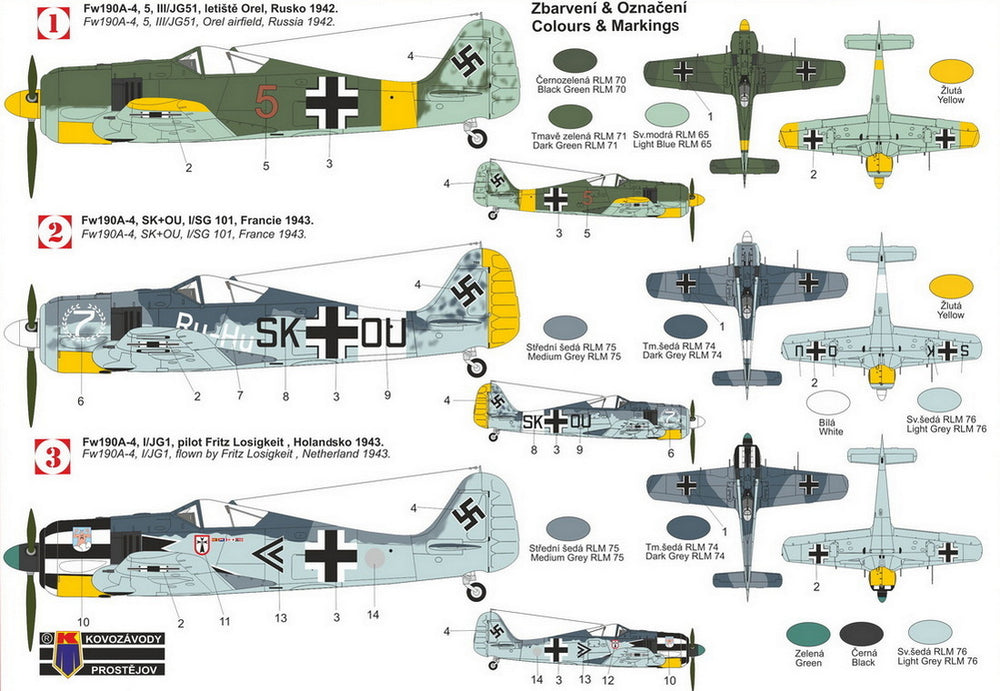 Kovozavody Prostejov KPM72492 1:72 Focke-Wulf Fw-190A-4 new mould