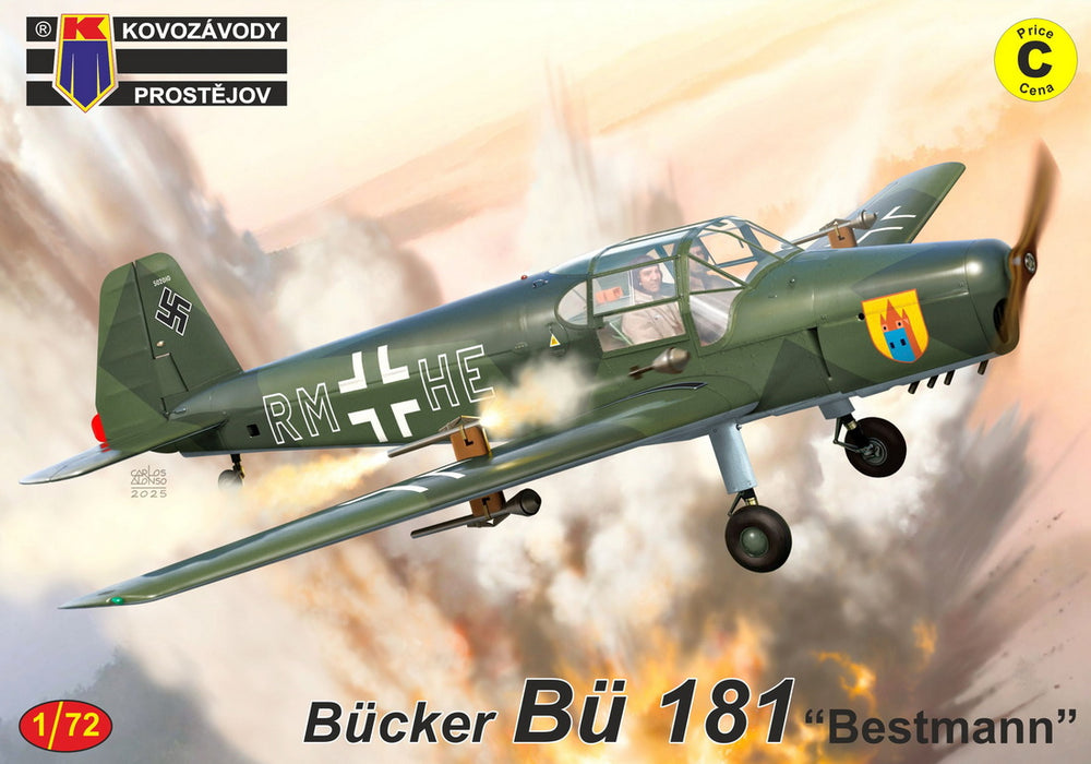 Kovozavody Prostejov KPM72511 1:72 Bucker Bu-181 'Bestmann' re-box, new decals