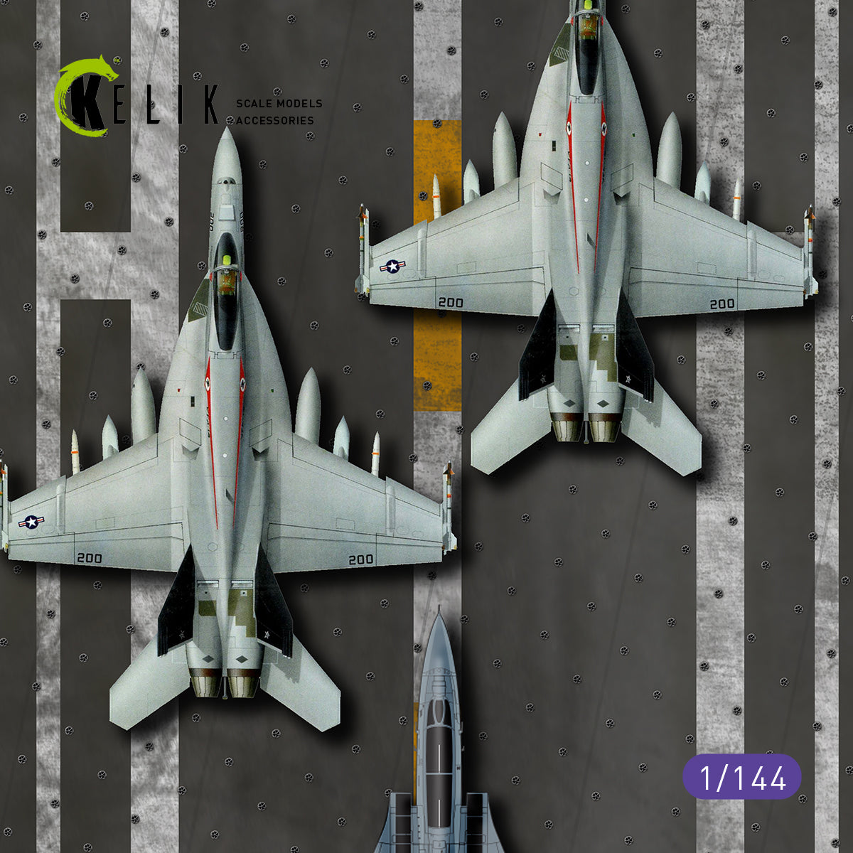 Kelik KS14405 1:144 CV-63 Kitty Hawk Models