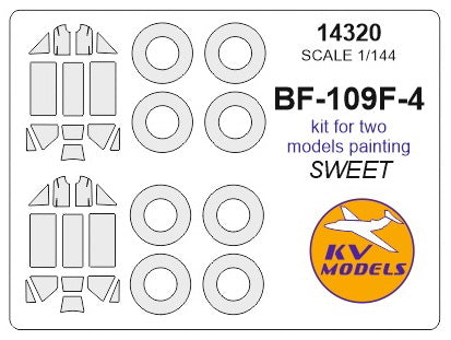KV Models KV14320 1:144 Messershmitt Bf-109F-4