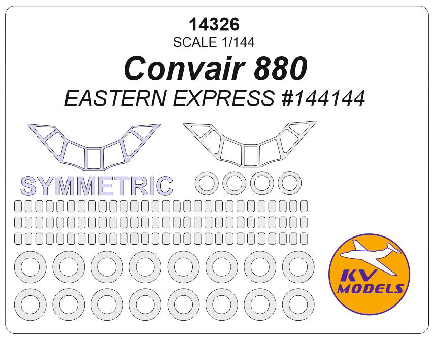 KV Models KV14326 1:144 Convair 880