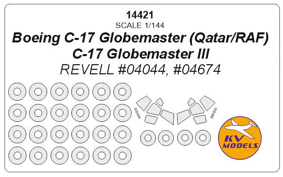 KV Models KV14421 1:144 Boeing C-17 Globemaster