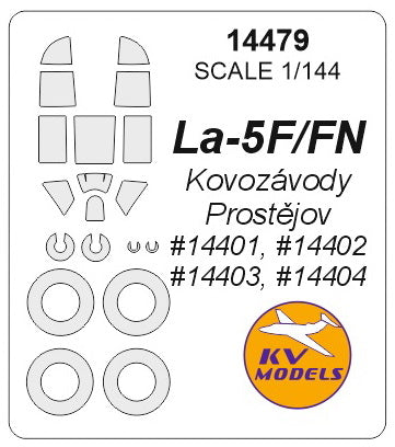 KV Models KV14479 Lavochkin La-5F / La-5FN Canopy & Wheel Masks 1:144