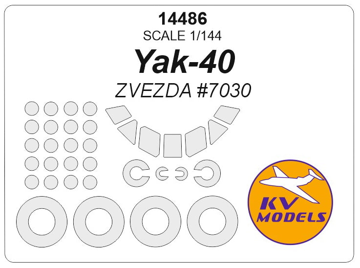 KV Models KV14486 1:144 Yakovlev Yak-40