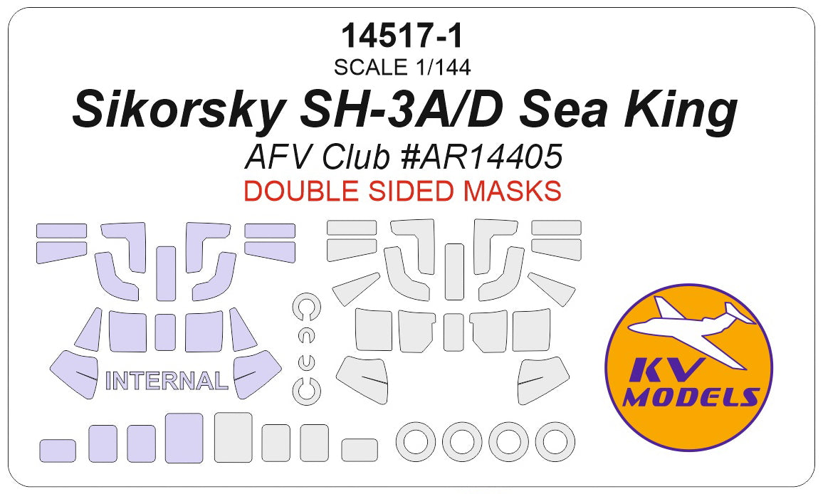 KV Models KV14517-1 1:144 Sikorsky SH-3A/D Sea King