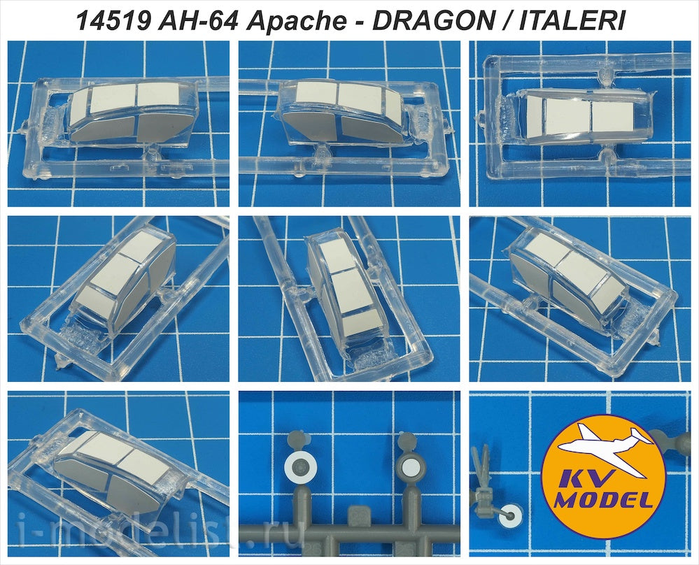 KV Models KV14519 1:144 Bell/Boeing AH-64B Longbow Apache