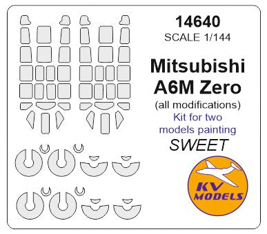 KV Models KV14640 1:144 Mitsubishi A6M Zero