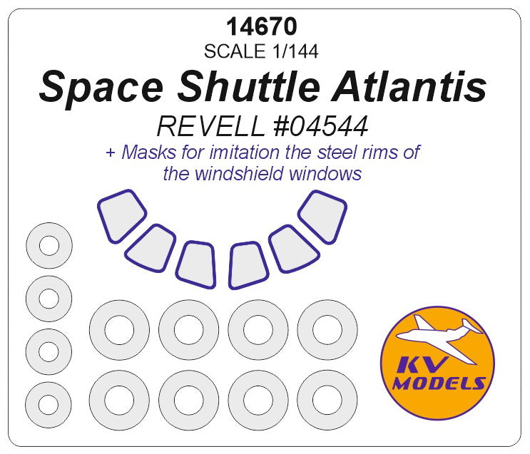 KV Models KV14670 1:144 Space Shuttle Atlantis