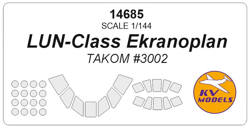 KV Models KV14685 1:144 LUN-Class Ekranoplan