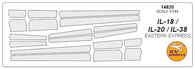 KV Models KV14820 1:144 Ilyushin IL-18 / IL-20M / IL-38 anti-ice system masks