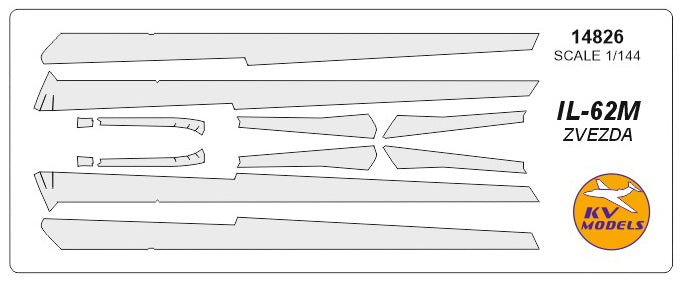 KV Models KV14826 1:144 Ilyushin IL-62M anti-ice system masks