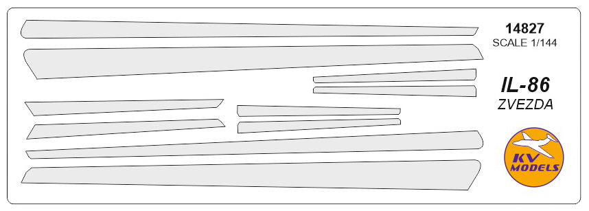 KV Models KV14827 1:144 Ilyushin IL-86 anti-ice system masks