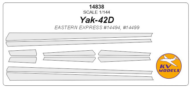 KV Models KV14838 1:144 Yakovlev Yak-42D anti-ice system masks