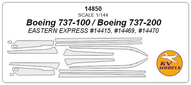 KV Models KV14850 1:144 Boeing 737-100 / Boeing 737-200 anti-ice system masks