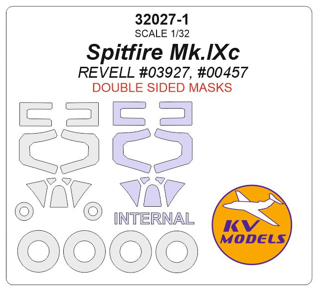 KV Models KV32027-1 1:32 Supermarine Spitfire Mk.IXc + masks for wheels