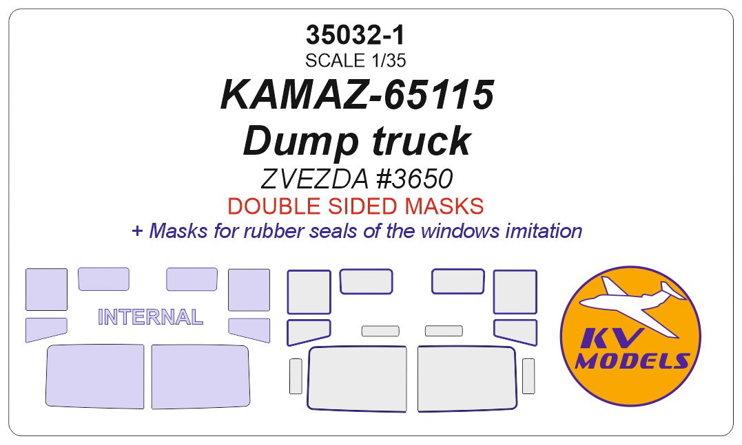 KV Models KV35032-1 1:35 KAMAZ-65115 Dump Truck