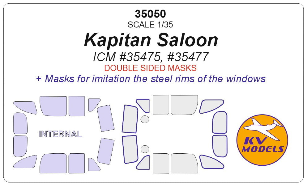 KV Models KV35050 1:35 Kapitan Saloon 4 door version