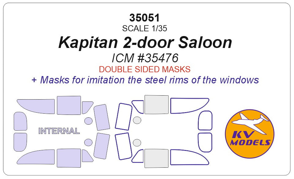 KV Models KV35051 1:35 Kapitan Saloon 2 door version