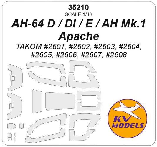 KV Models KV35210 1:35 Bell/Boeing AH-64D/AH-64DI/AH-64E/AH-64 AH Mk.1 Apache