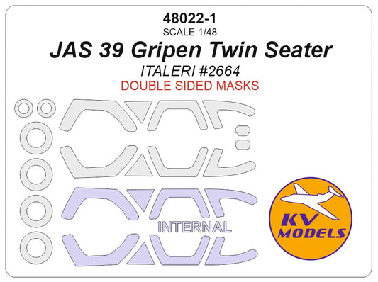 KV Models KV48022-1 1:48 Saab JAS-39B Gripen Twin Seater