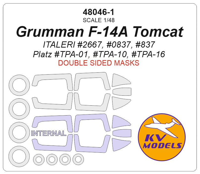 KV Models KV48046-1 1:48 Grumman F-14A Tomcat