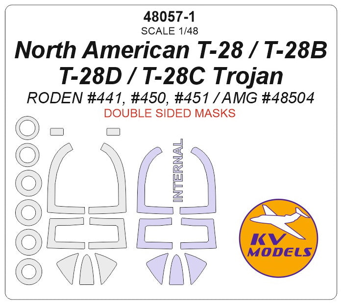 KV Models KV48057-1 1:48 North-American T-28 Trojan