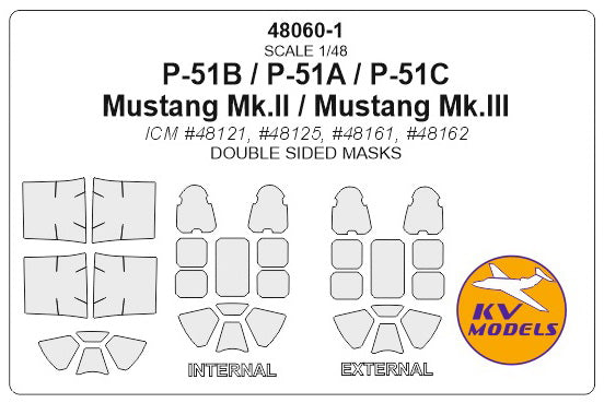 KV Models KV48060-1 1:48 North-American P-51 Mustang