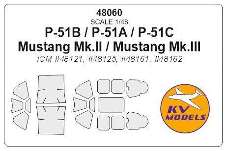 KV Models KV48060 1:48 North-American P-51 Mustang