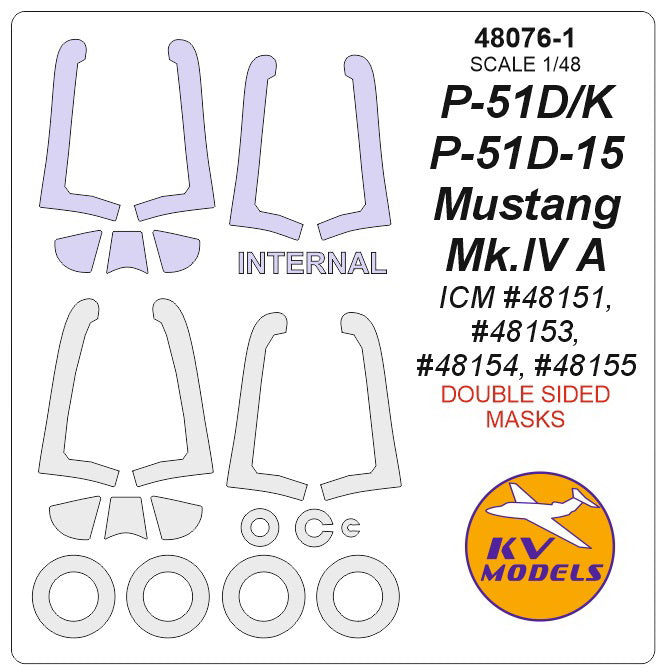 KV Models KV48076-1 1:48 North-American P-51
