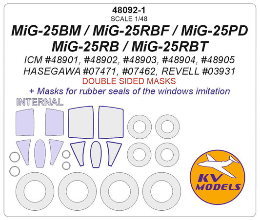 KV Models KV48092-1 1:48 Mikoyan MiG-25