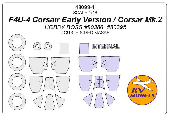 KV Models KV48099-1 1:48 Vought F4U-4 Corsair Early Version / Corsar Mk.2