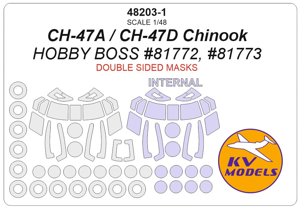 KV Models KV48203-1 1:48 Boeing CH-47A / CH-47D Chinook
