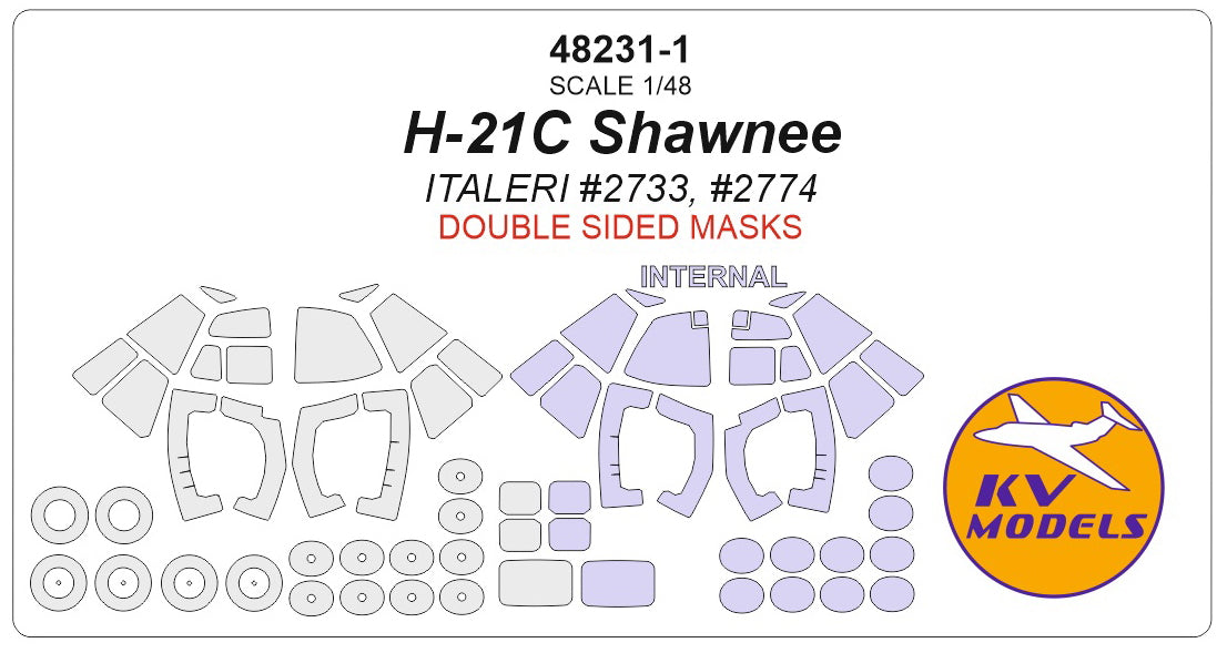 KV Models KV48231-1 1:48 Piasecki H-21C Shawnee