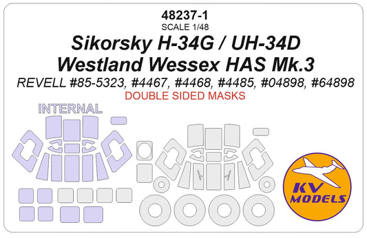 KV Models KV48237-1 1:48 Sikorsky H-34G / UH-34D / Westland Wessex HAS Mk.3