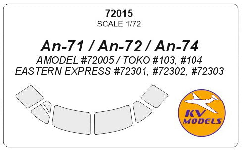 KV Models KV72015 1:72 Antonov An-71 / An-72 / An-74