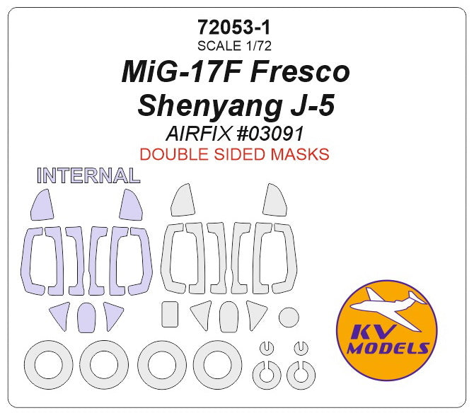 KV Models KV72053-1 1:72 Mikoyan MiG-17F Fresco and Shenyang J-5