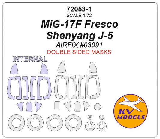 KV Models KV72053-1 1:72 Mikoyan MiG-17F Fresco and Shenyang J-5