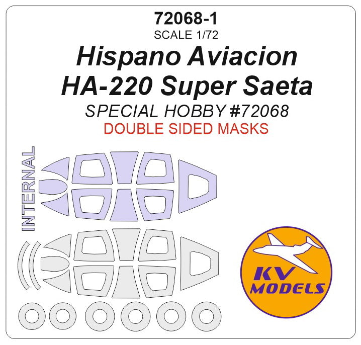 KV Models KV72068-1 1:72 Hispano-Aviacion HA-220 Super Saeta