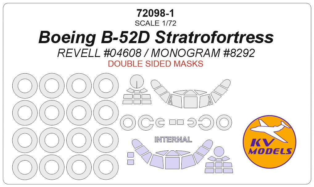 KV Models KV72098-1 1:72 Boeing B-52D Stratrofortress