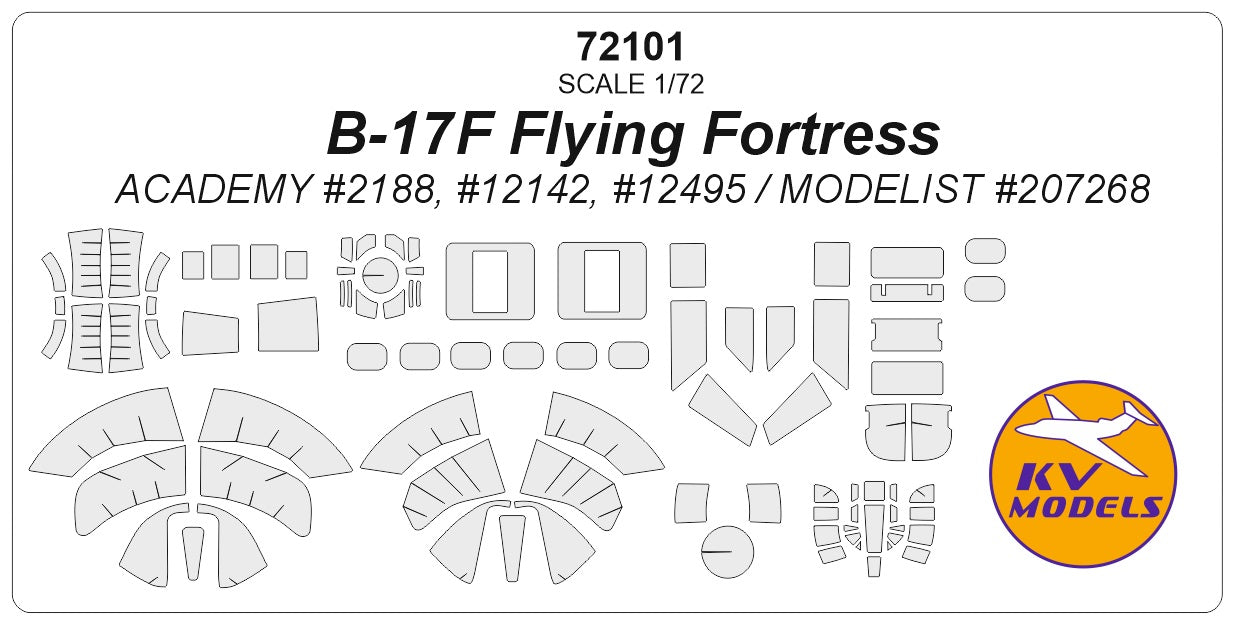 KV Models KV72101 1:72 Boeing B-17 FLYING FORTRESS