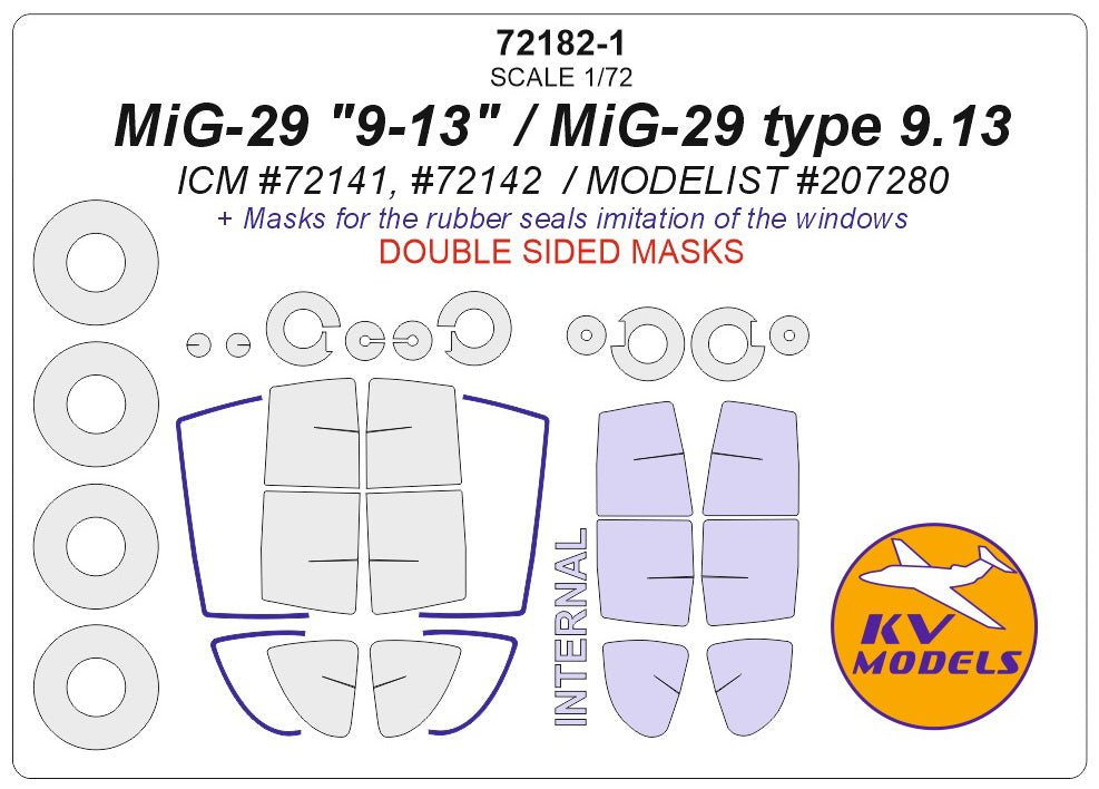 KV Models KV72182-1 1:72 Mikoyan MiG-29 "9-13"