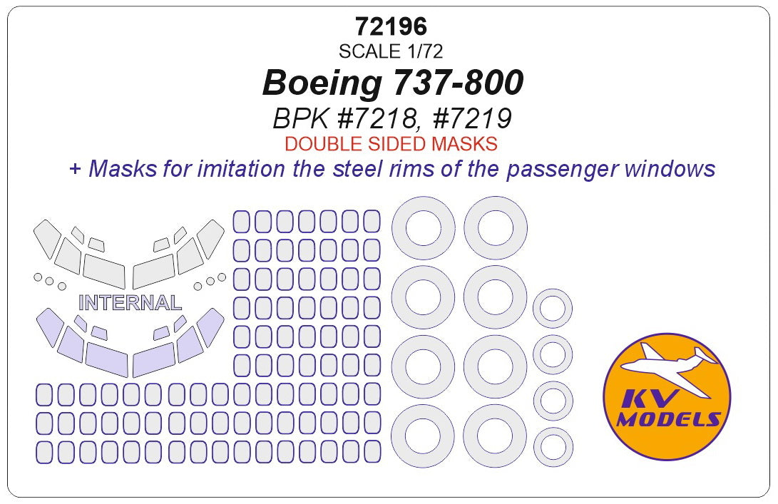 KV Models KV72196 1:72 Boeing 737-800